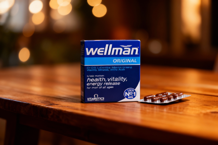 قرص ول من اورجینال روی میز چوبی برای افزایش انرژی و باروری